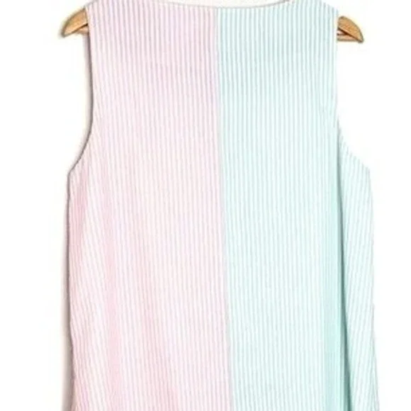 Vineyard Vines Kentucky Derby NWT Seersucker Shift Dress Multi Color Womens 16 - Picture 5 of 8